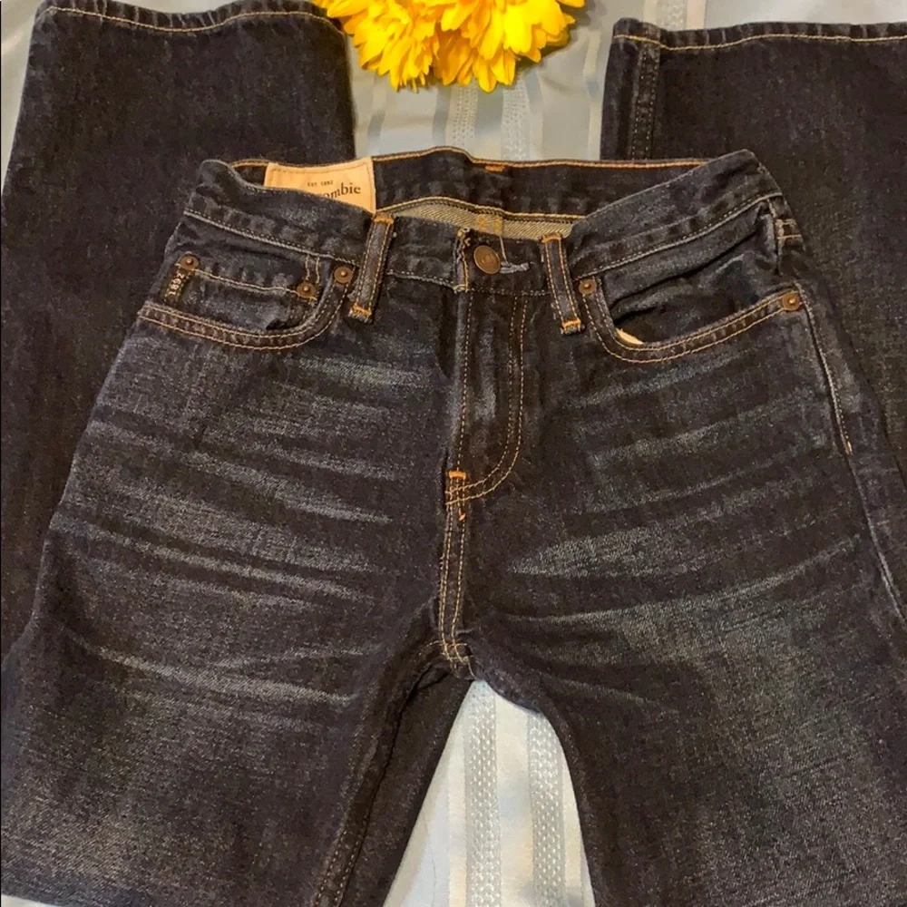 Abercrombie Kids Classic Straight Leg Blue Jeans